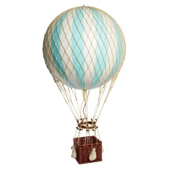 Hot Air Balloon, Royal Aero, Light Blue - 32 cm