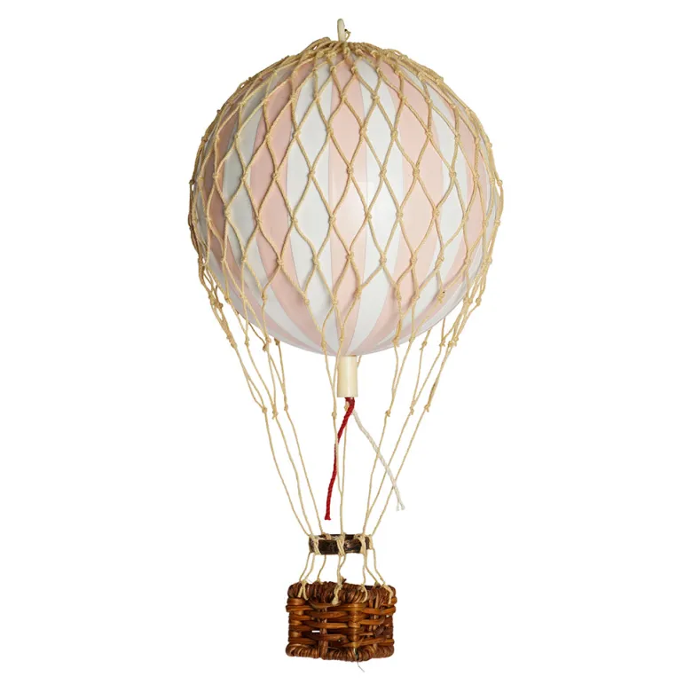 Hot Air Balloon, Soft Light Pink - 8.5 cm