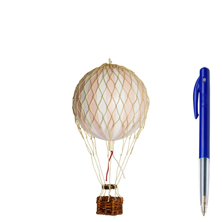 Hot Air Balloon, Soft Light Pink - 8.5 cm