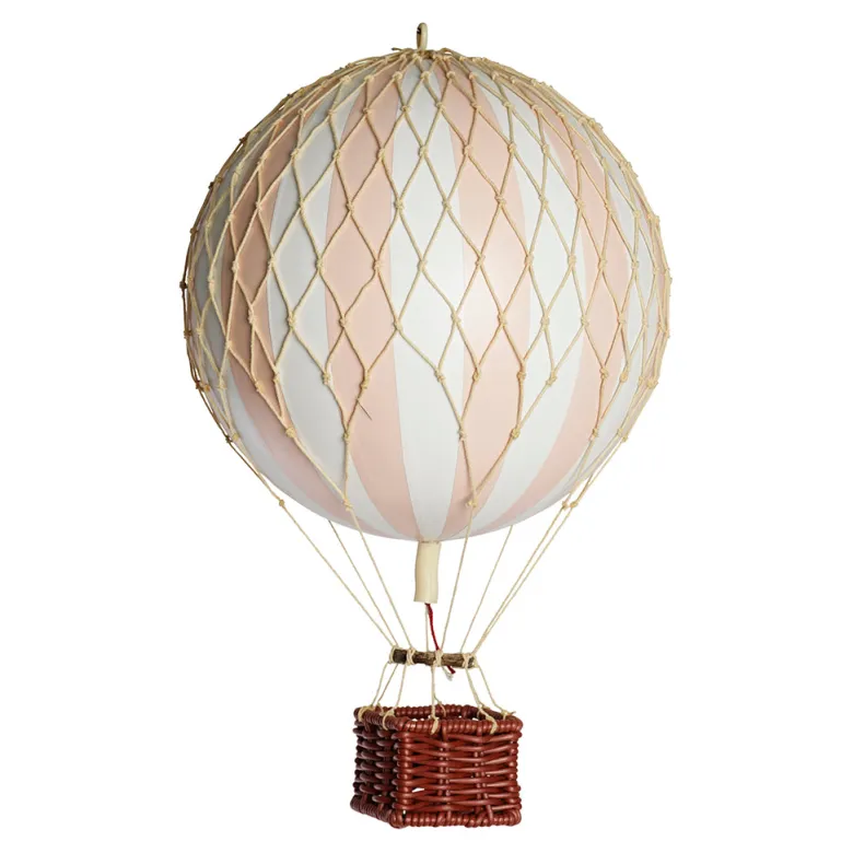 Hot Air Balloon, Soft Light Pink - 18 cm