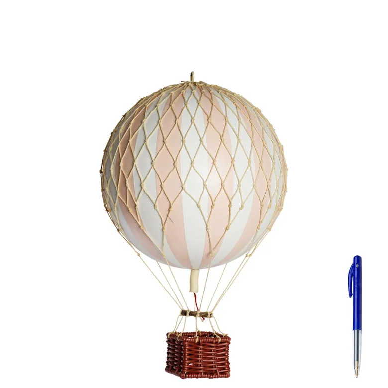 Hot Air Balloon, Soft Light Pink - 18 cm