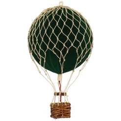 Hot Air Balloon, Velvet Green – H: 13 x D: 8.5 cm