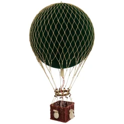 Hot Air Balloon, Velvet Green – H: 56 x D: 32 cm
