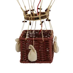 Hot Air Balloon, Velvet Green – H: 56 x D: 32 cm
