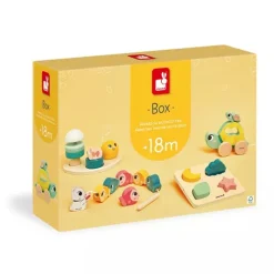 Janod Baby Toys, Set of 4 Sensory Toys - From 18 Months