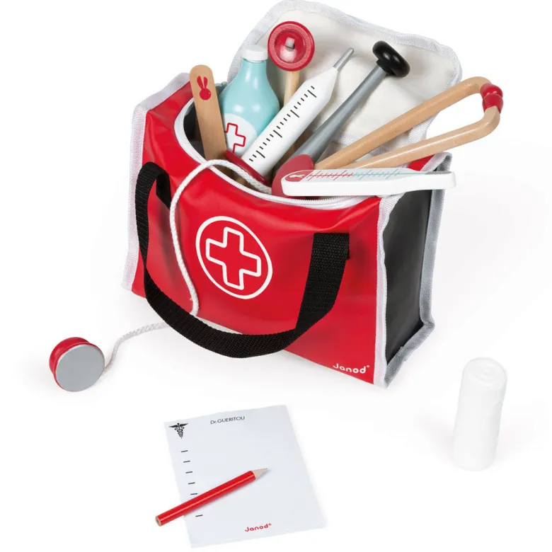 Janod Doctor's Kit with Wooden Accessories