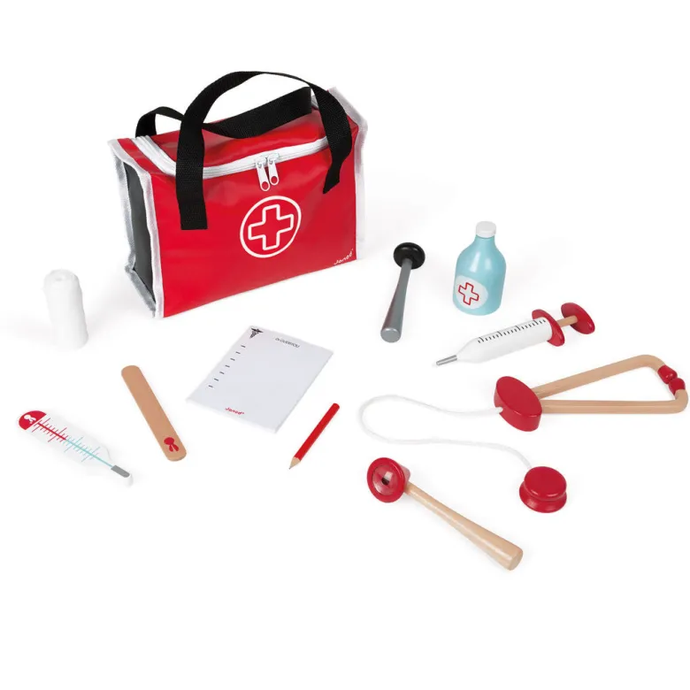 Janod Doctor's Kit with Wooden Accessories