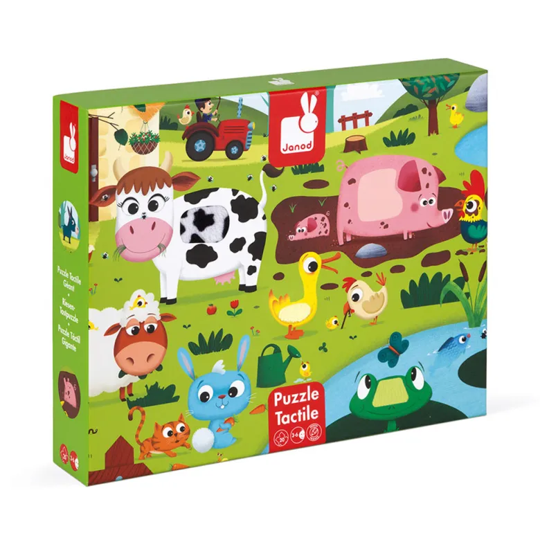 Janod Farmyard Animals Puzzle, 20 Pieces