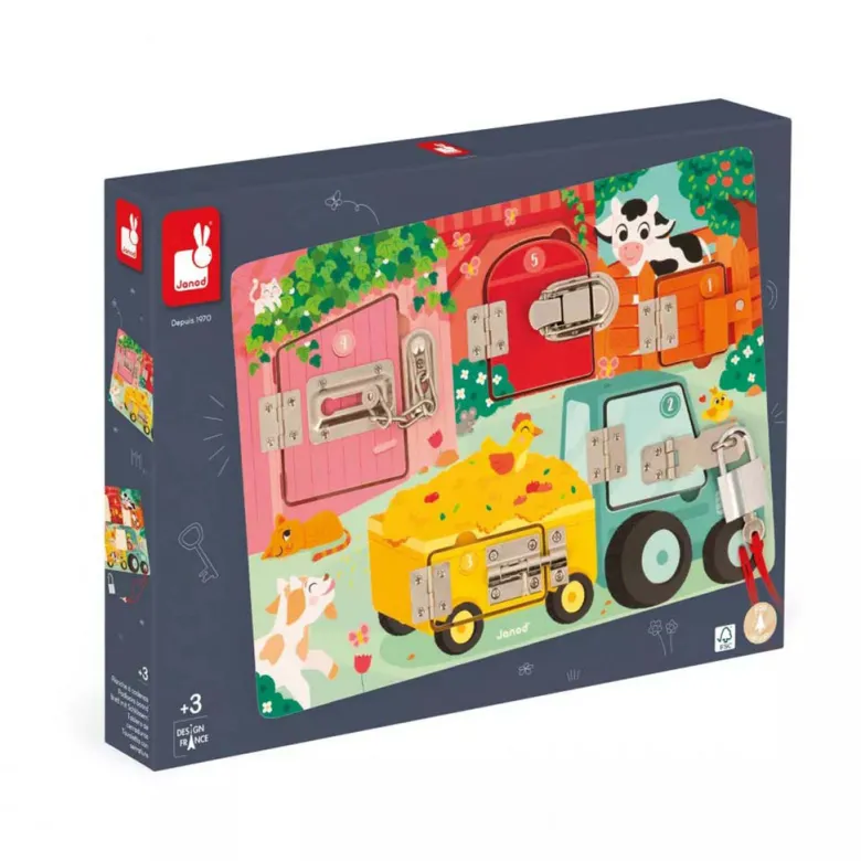 Janod Lock Board, Farmyard