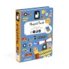 Janod Magnet Book – 50 Magnets – Race Cars