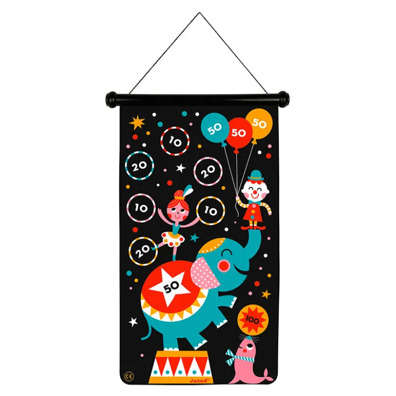 Janod Magnetic Dart Game, Circus