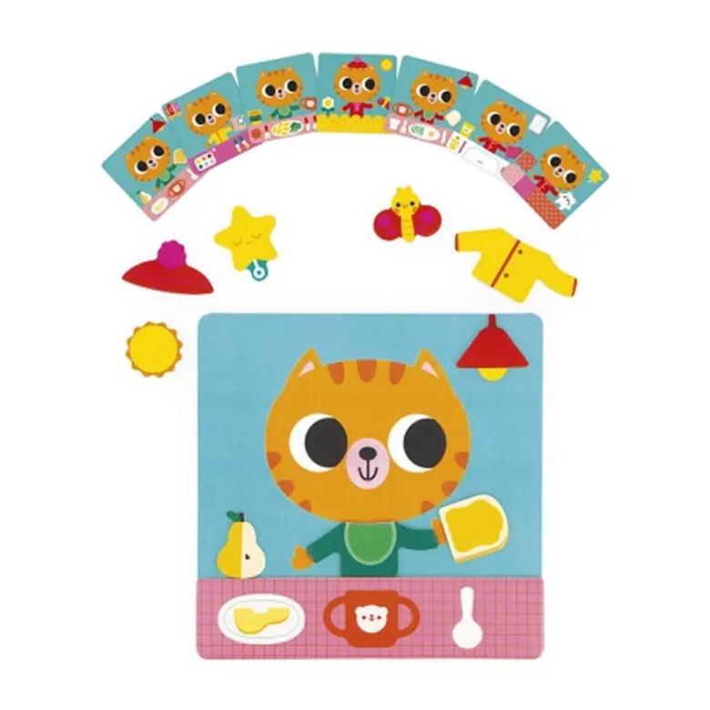 Janod Magnetic Game: The Cat's Daily Routines