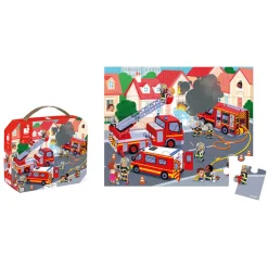 Janod Puzzle, Firefighters - 24 Pieces