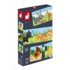 Janod Puzzle, Trionimo – Set of 10 Puzzles, Each with 3 Pieces