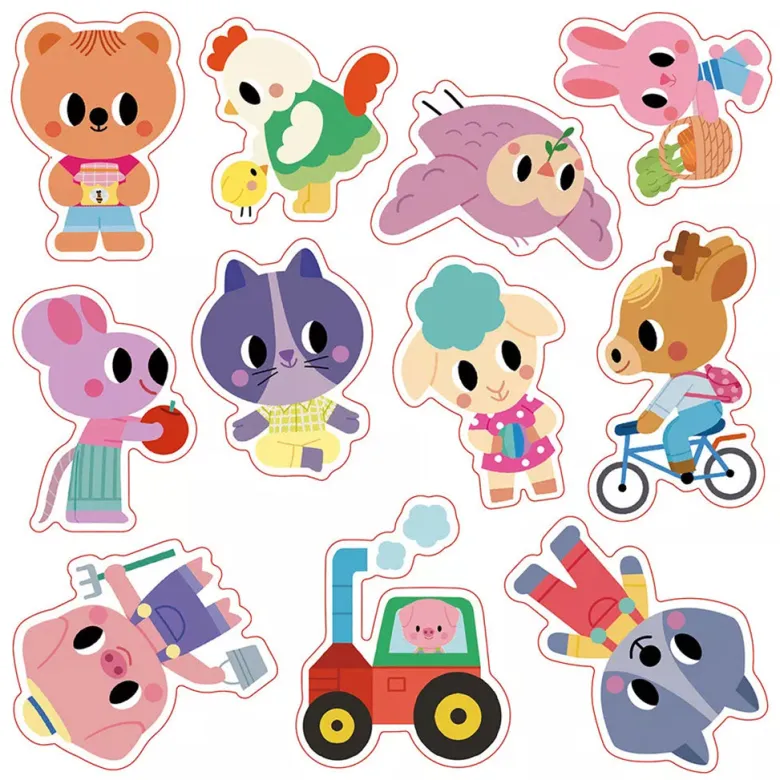 Janod Reusable Chunky Stickers
