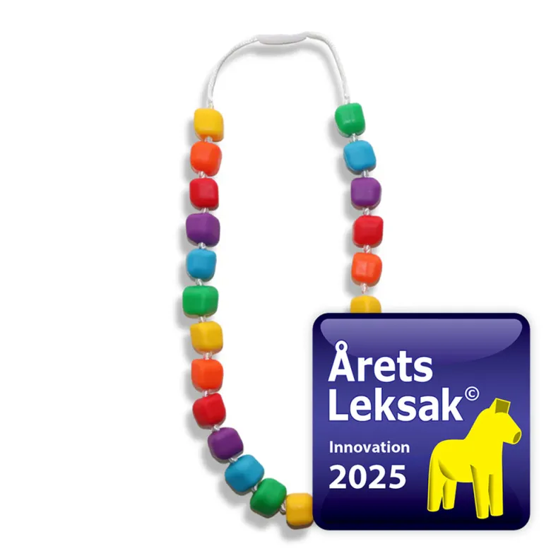 JellyStone Designs, Sensory Chewing Necklace, Medium - Rainbow