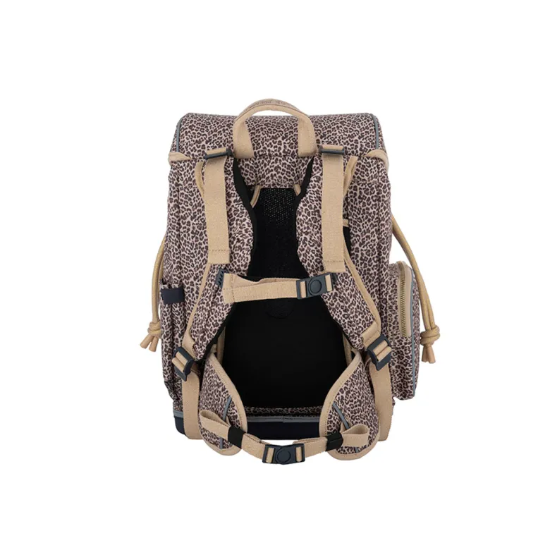 Jeune Premier Ergonomic Backpack, Leopard Cherry - For Ages 6-10