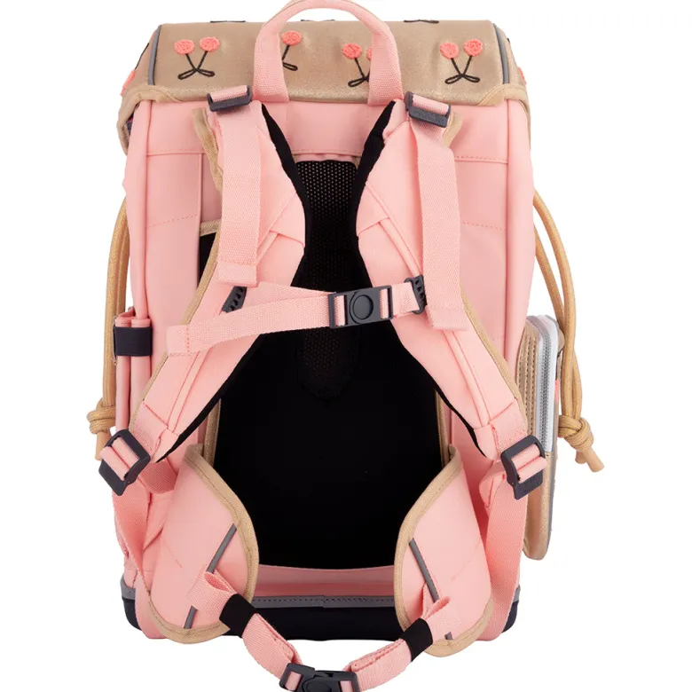 Jeune Premier Ergonomic Backpack, Cherry Pompon - For Ages 6-10