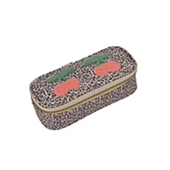 Jeune Premier Pencil Case, Leopard Cherry