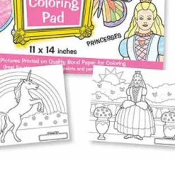 Jumbo Coloring Book with Animals and Princesses