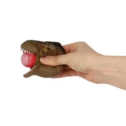 Keycraft Rubber Dinosaur Head with Bubble Tongue, Assorted