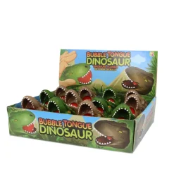 Keycraft Rubber Dinosaur Head with Bubble Tongue, Assorted