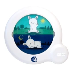 Kid'Sleep Alarm Clock with Night and Day Indicator, White