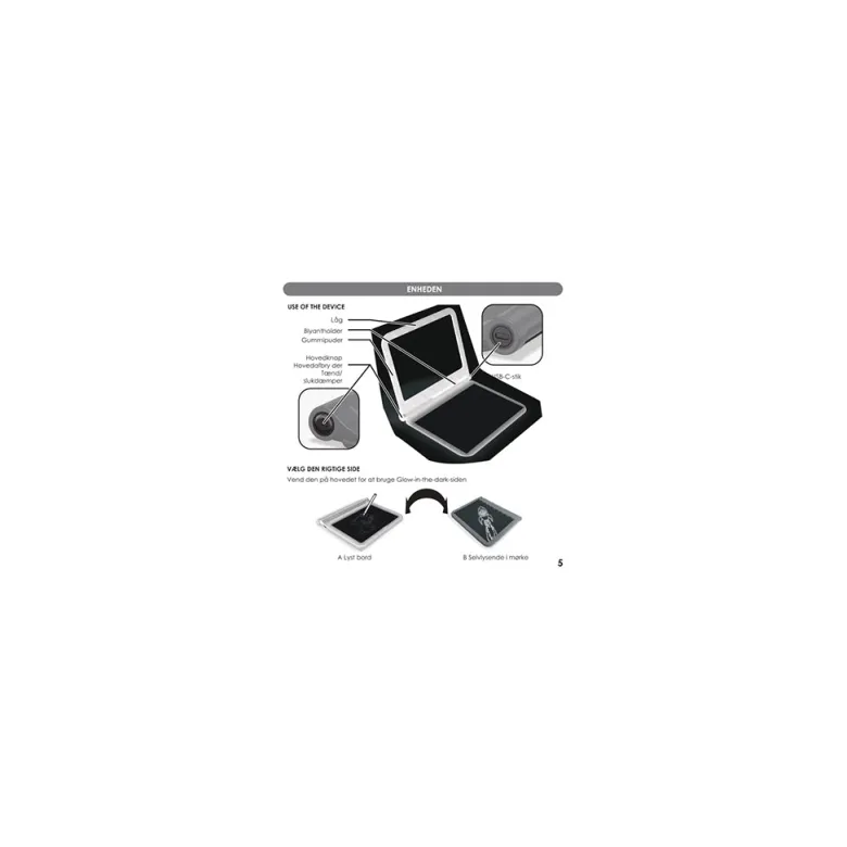 KidyDraw Drawing Board with Light, Classic Edition