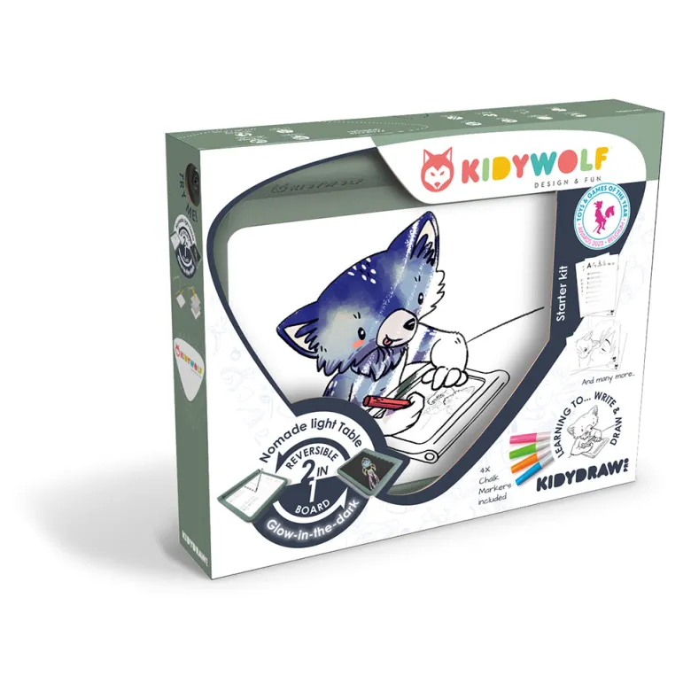 KidyDraw Drawing Board with Light, Classic Edition