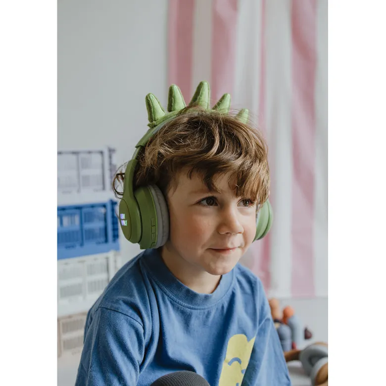 Kidyears - Bluetooth Headphones with Magnetic Animal Ears - Dino