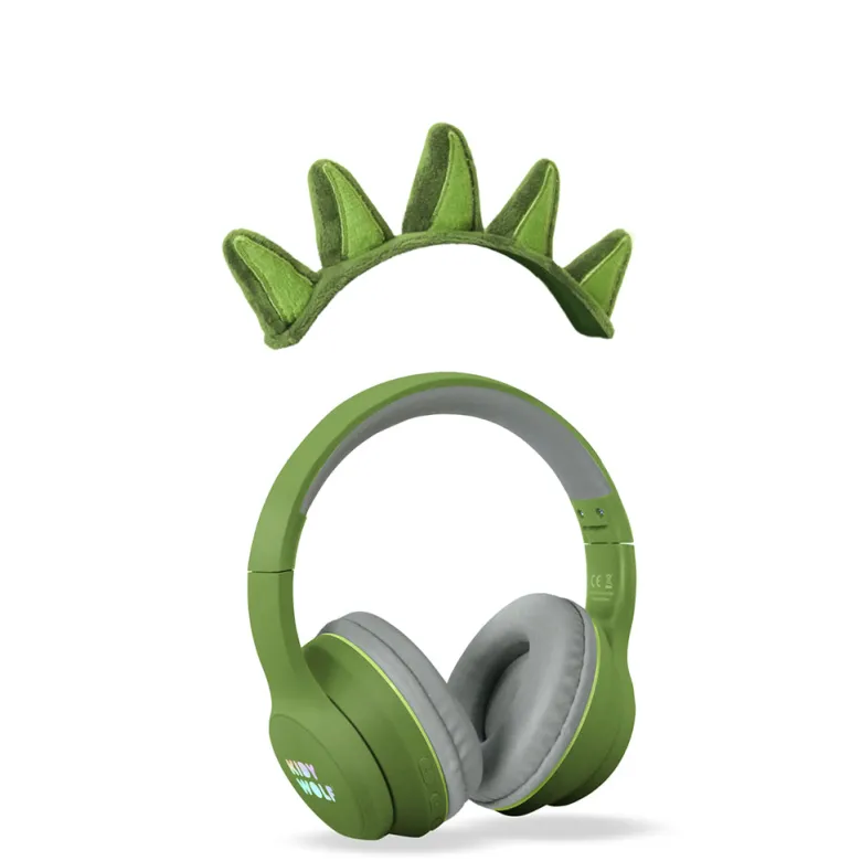 Kidyears - Bluetooth Headphones with Magnetic Animal Ears - Dino