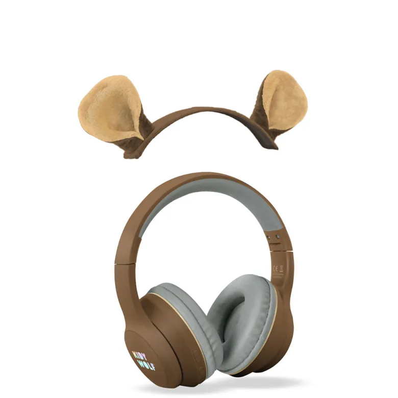 Kidyears Bluetooth Headphones with Magnetic Animal Ears – Bear
