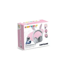 Kidyears Bluetooth Headphones with Magnetic Animal Ears - Rabbit