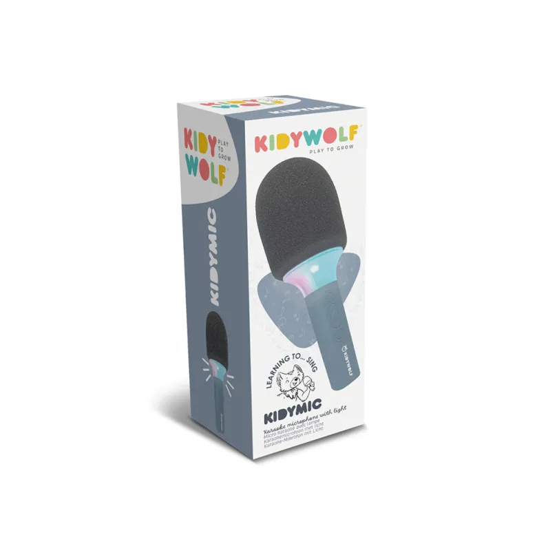 Kidymic All-in-One Microphone for Karaoke and Musical Experiences, Blue