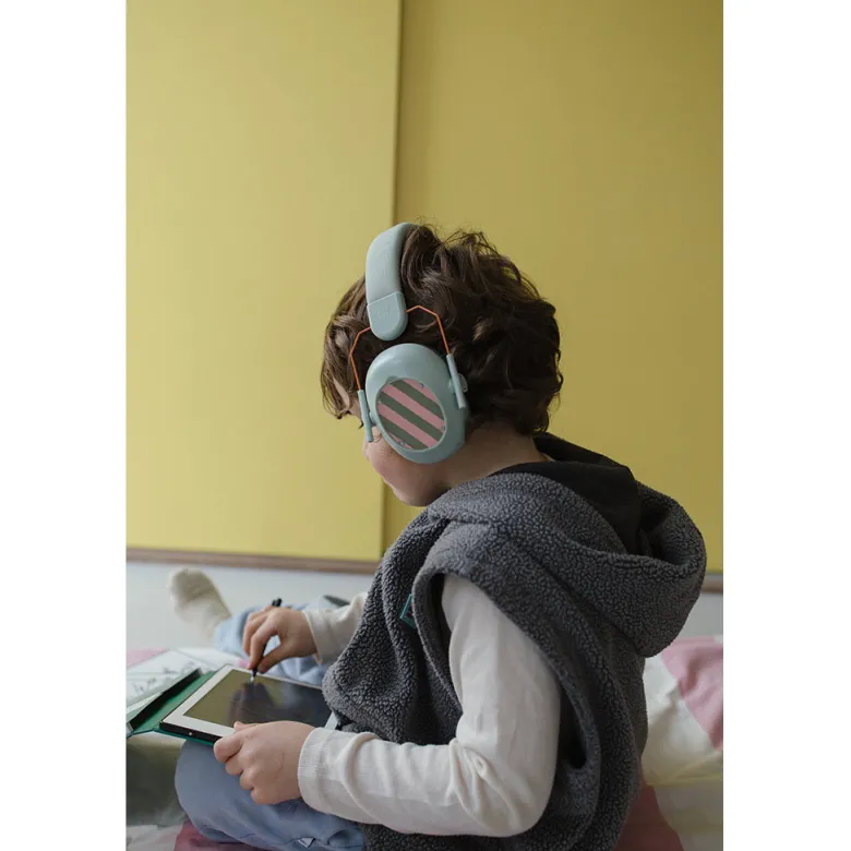 Kidynoise, Noise-Reducing Earmuffs for Children, Foldable - Green