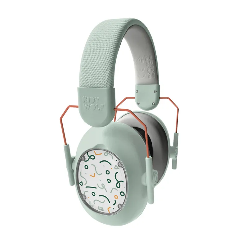 Kidynoise, Noise-Reducing Earmuffs for Children, Foldable - Green
