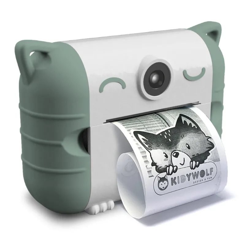 Kidywolf Kidyprint, Children's Camera with Print - Green