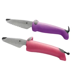 Kinderkitchen Children's Chef Knife Set, 2 Pieces - Pink/Purple