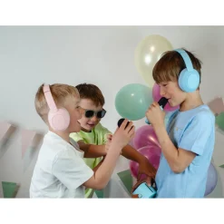 Lalarma Hybrid Active Noise-Cancelling Headphones for Kids - Pink