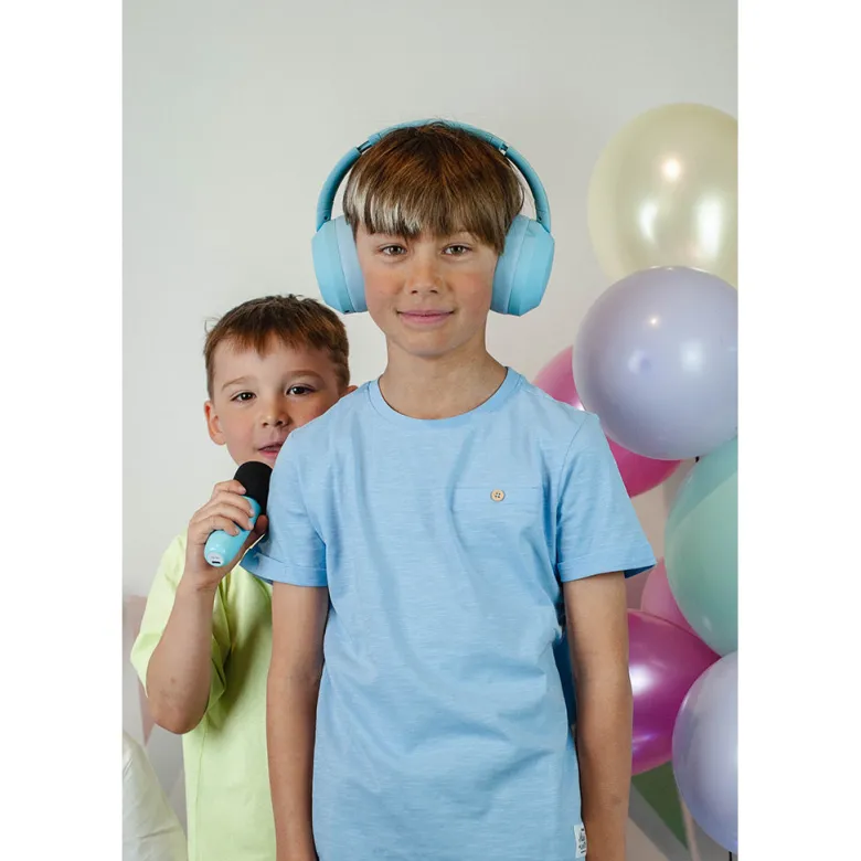 Lalarma Hybrid Active Noise-Cancelling Headphones for Kids - Blue