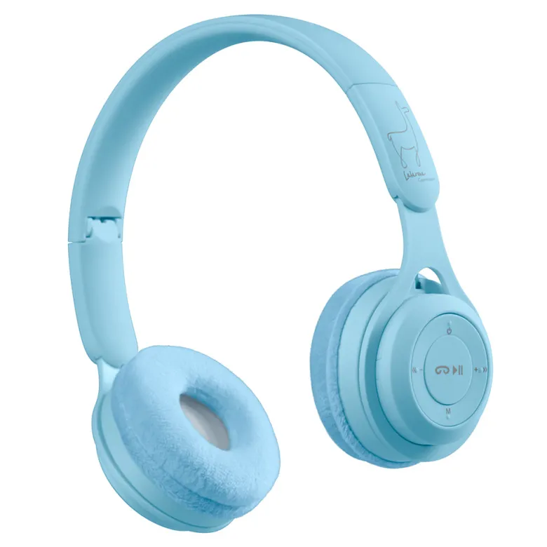 Lalarma Wireless Headphones with Max 85 DB, Blue Pastel