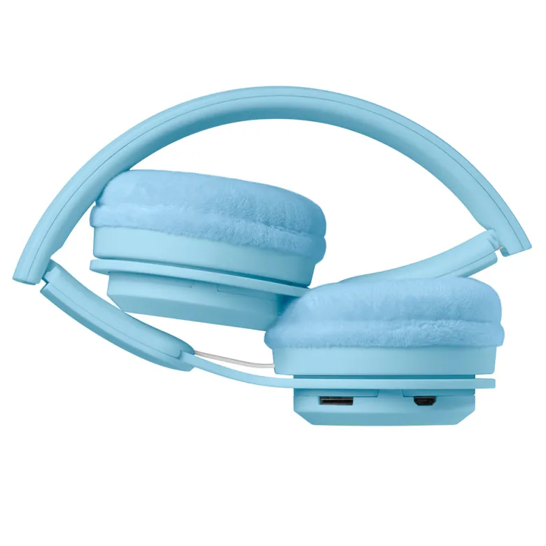 Lalarma Wireless Headphones with Max 85 DB, Blue Pastel