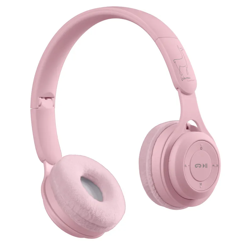 Lalarma Wireless Headphones with Max 85 dB, Rose Pastel