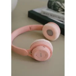 Lalarma Wireless Headphones with Max 85 dB, Rose Pastel