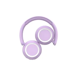 Lalarma Wireless Headphones with Lights for Teenagers and Kids - Purple