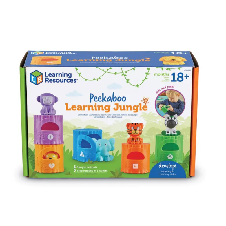 Learn About Numbers and Colors – Activity Set Featuring Jungle Animals