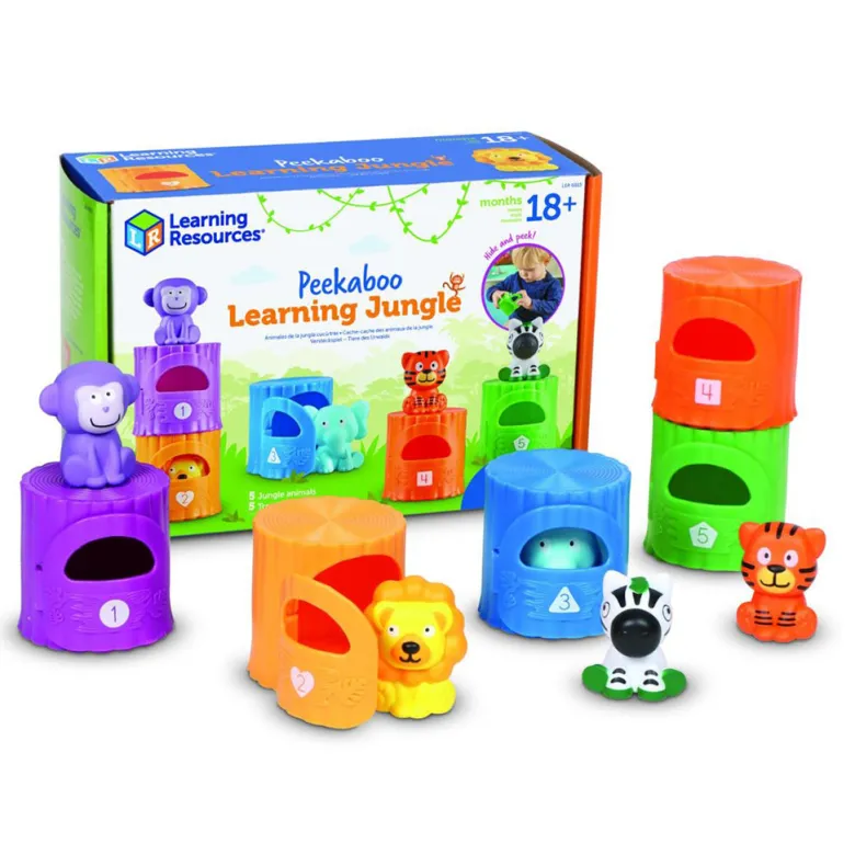 Learn About Numbers and Colors – Activity Set Featuring Jungle Animals