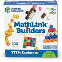 Learning Resources MathLink® Builders - Activity Set with Building Challenges