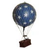 LED Balloon with Blue Stars - 32 cm