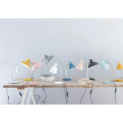 Leitmotiv Hood Metal Table Lamp in Iron Jungle Green